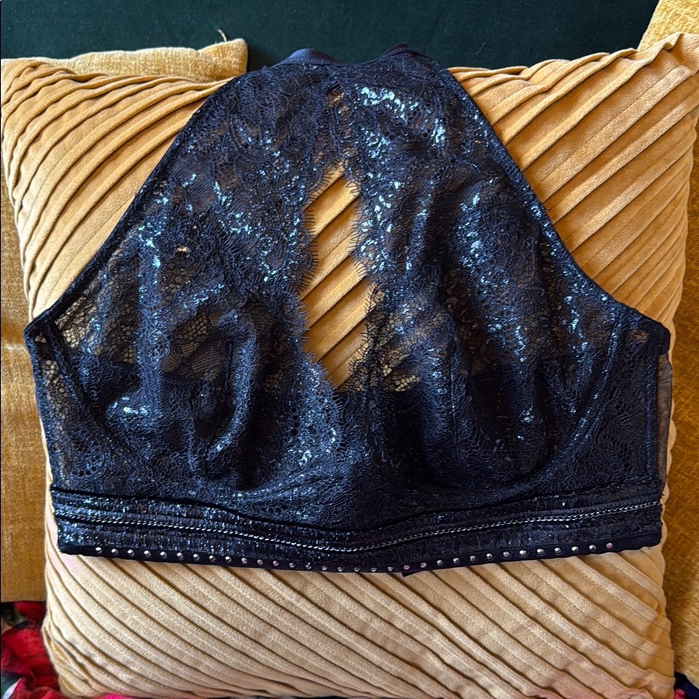 Elegant Black Lace Bralette